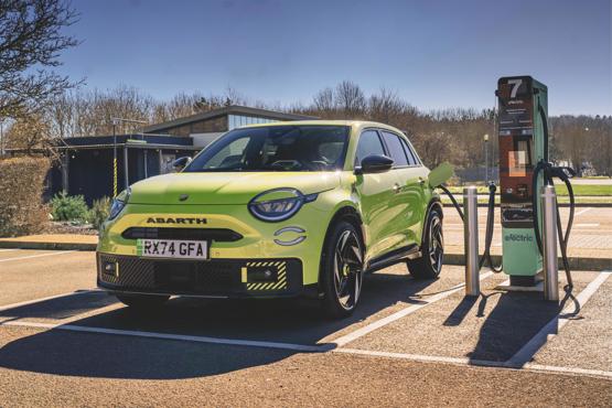 Abarth 600e charging