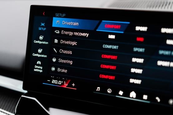 BMW M5 settings