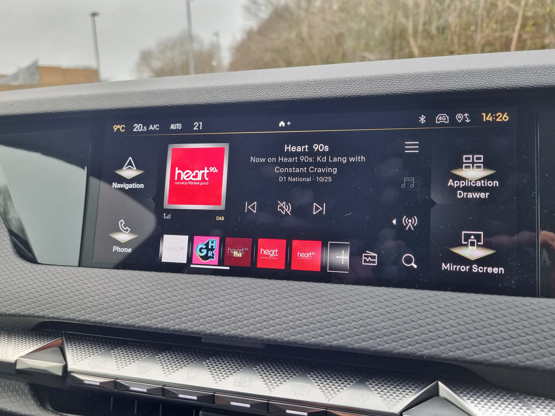 DS 4 infotainment screen