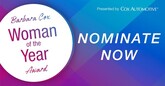 Barbara Cox Woman of the Year Award nominate now logo