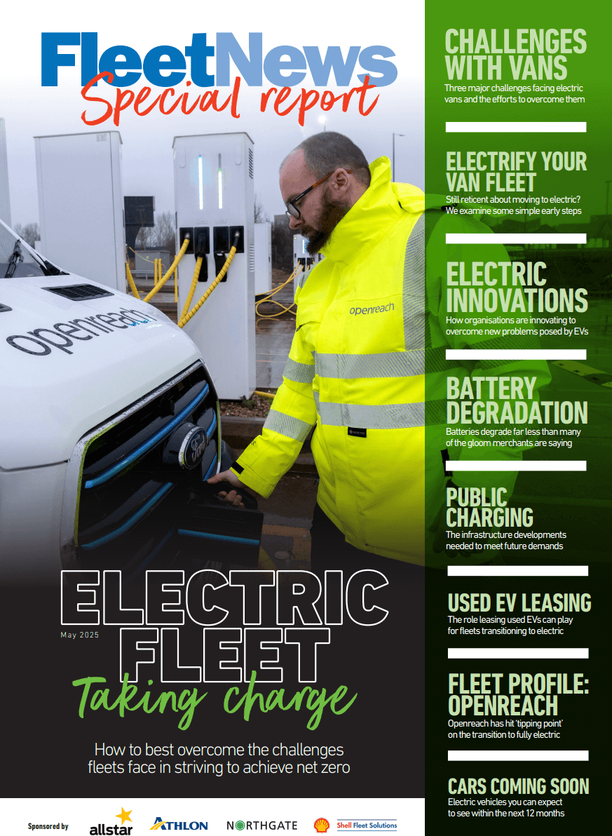 Electric fleet - taking charge May 2025 cover Electric fleet - taking charge May 2025 cover