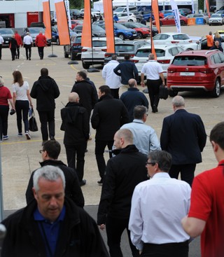 Fleet managers head for their test drives on day one of CCIA 2018