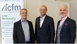 Martin Evans, managing director of Jaama, Paul Hollick, ICFM chairman and MD of TMC, and Justin Whitston, chief executive of Fleetondemand