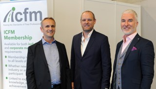 Martin Evans, managing director of Jaama, Paul Hollick, ICFM chairman and MD of TMC, and Justin Whitston, chief executive of Fleetondemand