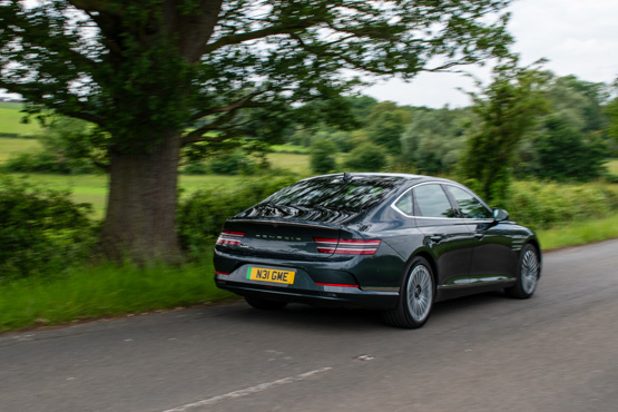 Genesis G80 driving rear