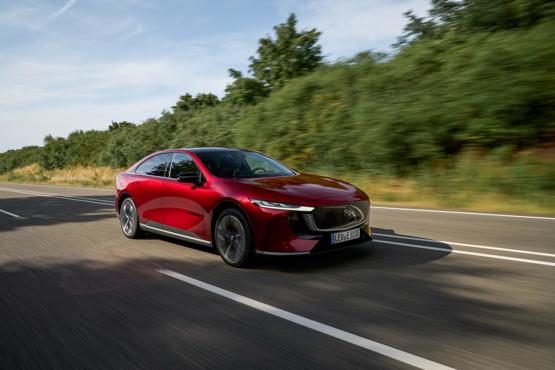 Mazda 6e driving