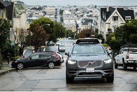 Uber Volvo autonomous car