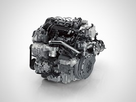 new three-cylinder Drive-E powertrain, Volvo new new three-cylinder engine.  