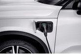 Volvo electric vehicle plugged in