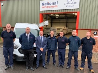 Staff outside one of the new National Windscreen centres