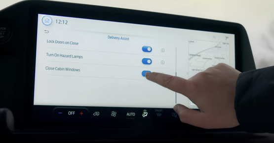 Ford Delivery Assist settings