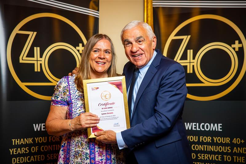 Lynne Dennis and Basil Scarsella at UK Power Networks