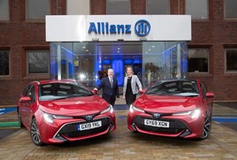 Toyota regional fleet sales manager, with Bettina Gross, head of procurement at Allianz Insurance