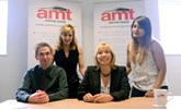 AMT’s marketing team (from left): search engine optimisation executive Mike Osolinski;   marketing designer Emma Garlick; marketing manager Heather Thompson; and social media executive Anjana Athanikar 