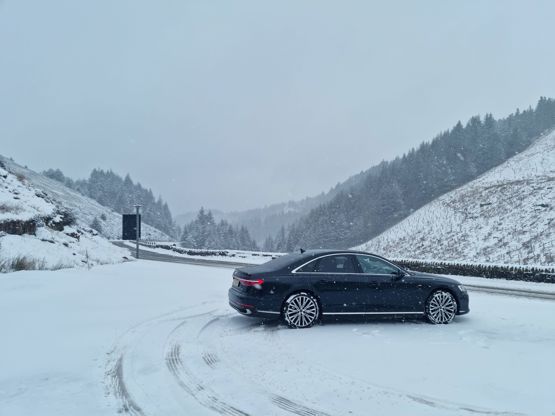 Audi A8 snow