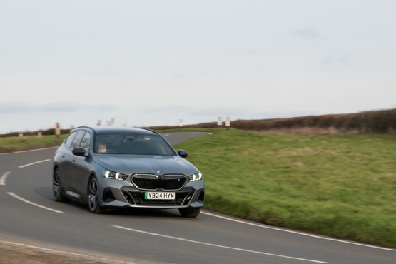 BMW i5 cornering