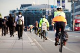 London pedestrian and cycle commuters