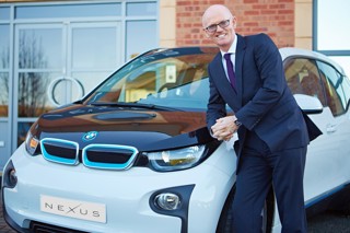 David Brennan with BMW i3