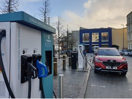 Engenie rapid EV chargers in Cardiff 