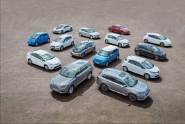 selection of electric vehicles