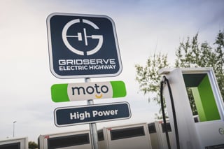 Gridserve charging hub at Moto services