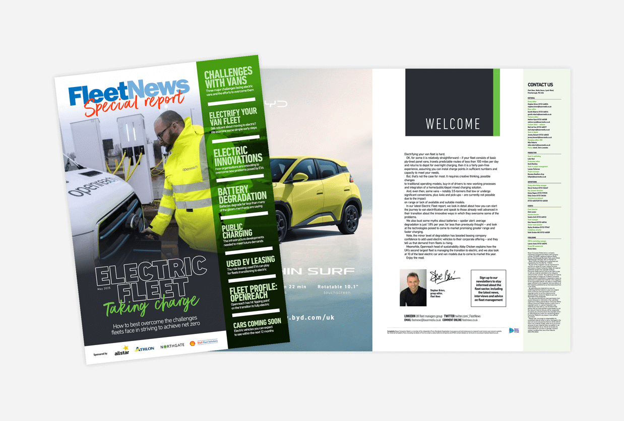 Fleet News: Electric fleet - taking charge 2025