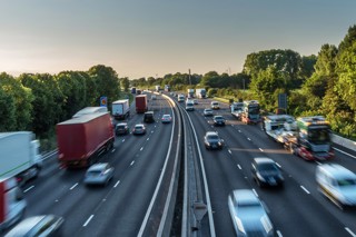 Busy motorway