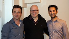 Revive managing director Mark Llewellyn with Viresh Dattani and Adam Smith 