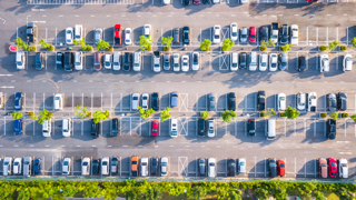 Cars in car park