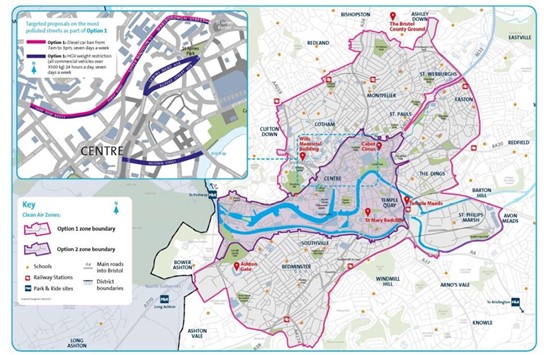 Bristol City Council's proposed CAZ