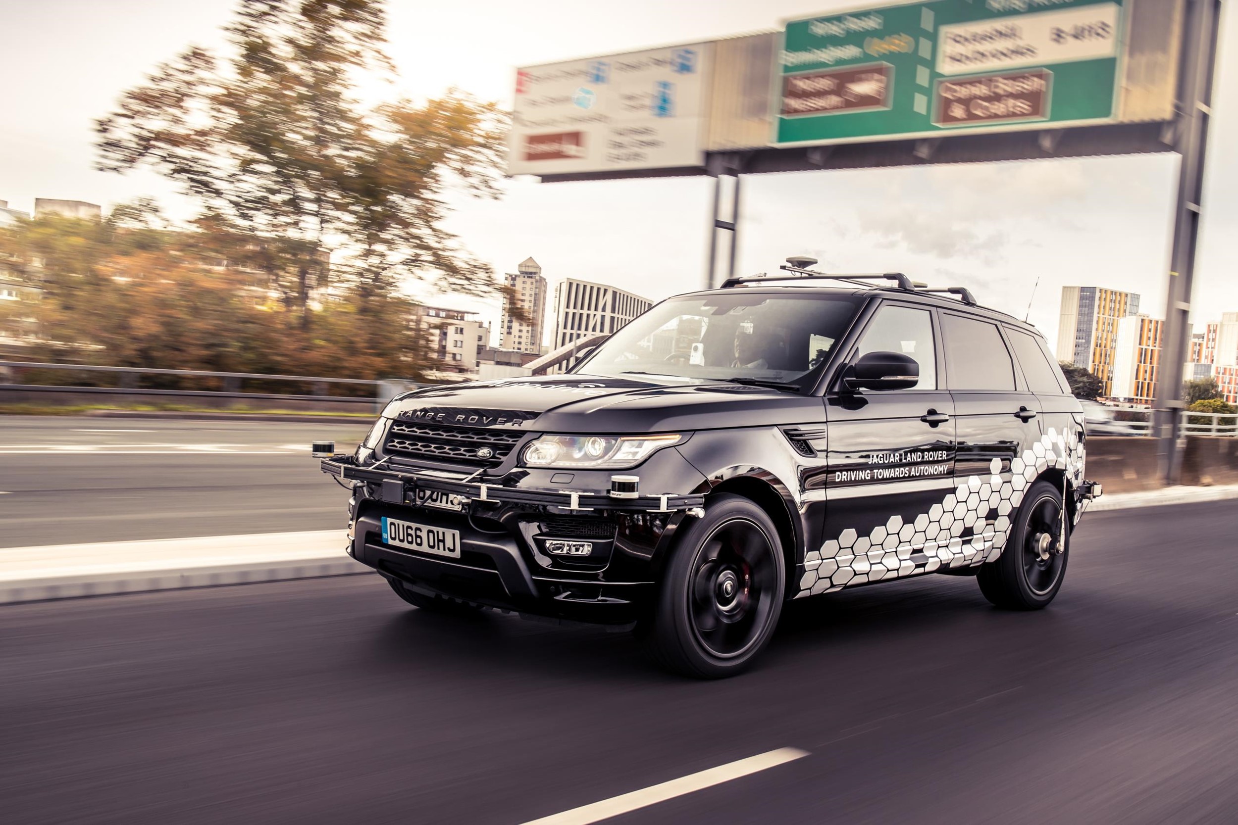 Self driving Range Rover Sport