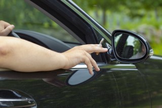 smoking in car