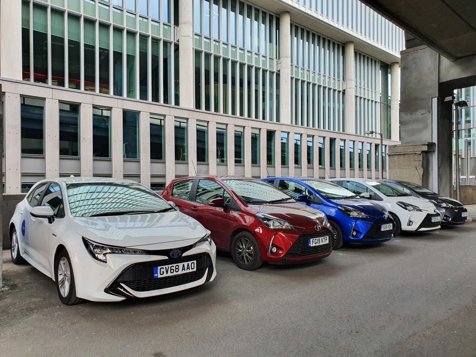 Toyota vehicles listed on Hiyacar 