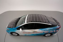 Toyota Prius plug-in hybrid with solar panels