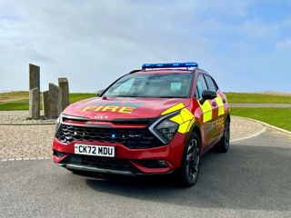 Kia Sportage PHEV fire and rescue