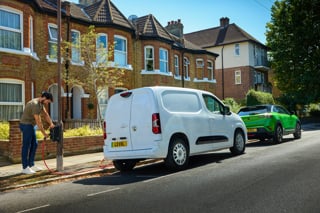 Van and can charging at the kerbside