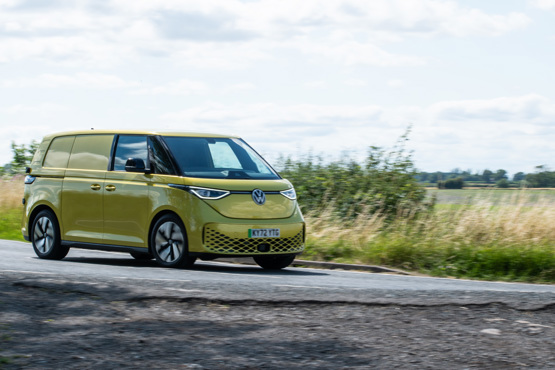 VW ID Buzz cornering