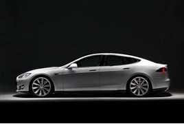 White Car Tesla Model S