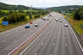 cars on a road