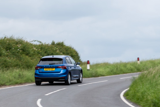 Skoda Fabia driving rear