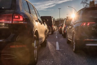 traffic on a busy road