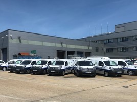 New Renault electric vans at Southampton City Council 