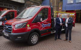 Handover of Speedy Service electric Ford E-Transit vehicles
