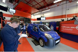 Values of ex-fleet and lease LCVs rose £293 (3.9%) at BCA in October to a record £7,784.