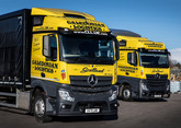 Mercedes-Benz Actros  trucks at Caledonian Logistics