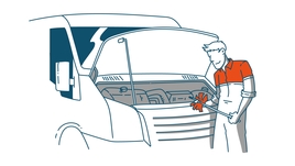 Driving for Better Business Van Driver Toolkit mechanic checking engine