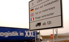 EU toll sign
