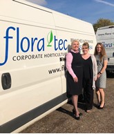 Jayne Pett, sales and marketing director at Fleet Operations, with Kirsty Richardson, operations and client support manager at Flora-tec, and Kirsty Ackerley, internal account manager at Flora-tec. 