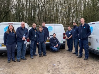 Groundwork London drivers with vehicles