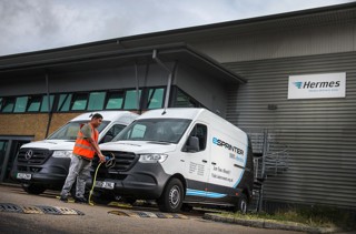 Hermes Mercedes electric van